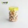Botella de plástico transparente de 250 ml frasco para envolver regalos frasco sellado grado alimenticio para mascotas frasco de plástico para frutos secos caja de plástico redonda