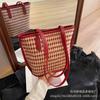 Nova bolsa pequena xadrez pied-de-poule bolsa feminina 2023 novo design de nicho moderno bolsa mãe e filho grande capacidade bolsa de ombro única tipo saco
