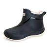 Daifa Zapatos de Lluvia Bajos para Mujer Antideslizantes Impermeables Zapatos de Moda para Adulto para Exterior Cocina Trabajo Botas de Goma de Caña Corta