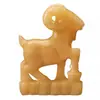 Jade Beige Natural Oveja Sala de Estar Accesorios para el Hogar Artesanía en Talla de Jade Oveja del Zodiaco Entrada de Jade Adornos de Oveja de Jade