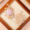 Broche Espelho de Osmanthus Brocado Song Produto Acabado Liga Tecido de Brocado Song Broche de Roupa Estilo Chinês Broche Espelho de Osmanthus Brocado Song Atacado