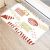 Felpudo Navideño para el Hogar con Estampado de Árbol de Navidad, Felpudo para Puerta de Sala de Estar