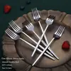 Amazon transfronterizo acero inoxidable vajilla portuguesa hotel tenedor de bistec occidental tenedor fábrica al por mayor