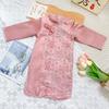Cheongsam de estilo chino para niñas, vestido Tang mejorado para niñas, vestido Guzheng de manga larga para niñas, vestido nuevo de estilo chino para primavera y otoño