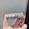 Pinza Lateral de Clip Retro Coreana de Lujo Ligero con Perla y Cristal y Lazo, Accesorio Versátil para el Cabello de Uso Diario al Estilo Chanel para Flequillo y Cabello Suelto