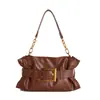 Bolso de Mano con Hebilla de Cinturón Bolso de Hombro 2026 Primavera y Otoño Nuevo Estilo Plisado Nube Commuter Casual Moda Versátil Bolso para Mujer