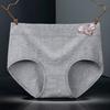 Ropa interior de tiro medio para mujer, algodón puro, talla grande, control de abdomen, transpirable, realce de glúteos, estampado moldeador de cintura, ropa interior triangular postparto para mujer