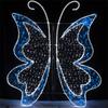 Farol de Calle Cruzado Forma de Mariposa Luz Decorativa Patrón de Festival Lámpara de Forma Paisaje Linterna Festiva Exterior Impermeable Cielo Estrellado