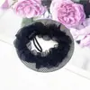 Red para el pelo negra con cordón, para bailar, bolas crudas, rodete en la cabeza, bolsa de red para el pelo, cubierta de red para el pelo para pruebas de ballet infantil, competición, baile