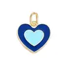 Acessórios para Pulseiras e Colares DIY Transfronteiriços, Pingentes de Coração, Charms de Cordão, Pingentes Florais Artesanais, Materiais para Pendurar em Bolsas
