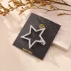 Pinza para el Cabello de Estrella de Cinco Puntas con Pedrería Estilo Minimalista para Mujer, Pinza para Flequillo Lateral, Pinza de Pato, Accesorio para el Cabello Versátil Único