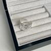 Anillo de Hielo de Plata de Ley S925 Estilo Coreano Estilo Coreano Diseño de Nicho Simple Cara Ancha Todo Combinable Accesorios de Plata para el Día a Día