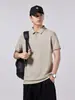 Ropa para Hombre Fengshe / Camisa Polo minimalista de estilo americano con tacto frío para hombre, corte holgado, nueva prenda superior de manga corta para hombre de verano