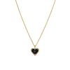 Collar con Forma de Corazón Estilo Simple Europeo y Americano Geométrico Minimalista Colgante de Cadena para Suéter Corazón de Melocotón para Mujer