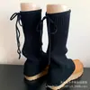 Calcetines de pierna ancha con correa rosa para chica Jk Otoño e Invierno Cubrepiernas blanco dulce Estilo Ballet Y2K Calcetines apilados con lazo