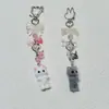 Chaveiro Pingente Gato Tridimensional Fofo de Resina com Flocagem Pingente Chaveiro de Carro Pingente de Bolsa Joias Venda por Atacado
