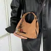 Bolso de Mano Moda Coreana Bolso Cruzado Exquisito Otoño Nuevo Lunares 2026 Cubo Hombro Único Retro de Mujer Patrón Madreperla
