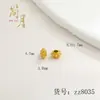 Jianyuesha Joias de Ouro Acessórios DIY Contas Espaçadoras de Engrenagem com Furo Contas Cilíndricas Pulseira Colar Corda Trançada com Contas Espaçador de Pulseira