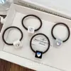 Corea del Sur Nuevo Estilo Alta Calidad Elegante Amor Brillo Flor Cuerda para el Cabello Simple Versátil Payon Cuerda para la Cabeza Tendón de Goma Accesorios para el Cabello