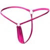 Tanga Ultramicro Feminina Roupa Íntima Cor Pura Simples Versátil Calcinha T Sexy Linha Única Cintura Baixa Roupa Íntima Mini Sexy