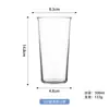 Vaso de Whiskey Ultra Delgado de Alto Borosilicato, Vaso Mezclador Específico para Bar, Vaso de Cerveza de Gran Capacidad, Vaso de Tubo Recto, Vaso Simple con Borde Invertido