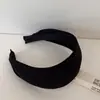 Faixa de Cabeça Listrada Espessa com Coroa Alta e Aba Larga para Mulheres, Estilo Francês, Suave e Elegante, Simples e Versátil, Faixa de Cabeça de Alta Qualidade para Uso Diário