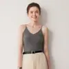 [100% Cachemir] Camisola de punto V ultra suave de cachemir puro, perfecta como capa base o para llevar sola