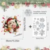 Adesivos Eletrostáticos Coloridos de Vidro com Strass para Janela de Natal Papai Noel, boneco de neve, rena, gato, elfo adesivos de vidro decoração de feriado
