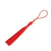 Nudo chino borla colgante oreja empaque adornos marcapáginas borla artesanía accesorios para el cabello caja de dulces