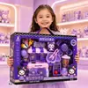 Conjunto de louças e pequenos eletrodomésticos de cozinha de simulação infantil caixa de presente casa de brincar brinquedo classe de treinamento instituição presente atacado