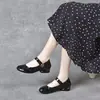 Zapatos de Mujer Nuevos Primavera y Verano 2026, Punta Redonda Baja, Piel Suave, Suela Suave, Mocasines Planos, Zapatos de Charol Piel Suave