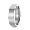 Moda Europea y Americana Transfronteriza Estilo Minimalista Acero Inoxidable Joyería para Parejas Anillo Liso de 4 mm, 6 mm, 8 mm Set de Accesorios para Manos
