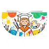 Gorros y Togas de Graduación para Jardín de Infancia Hechos a Medida de Fábrica con Capas de Disfraces Infantiles Temáticas del Campus Impresas al por Mayor