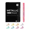 Set de Marcadores Pincel Metálico con Punta Dura para Retoque de Maquetas Mecha Gundam Marcadores para Colorear Graffiti DIY