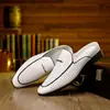 Zapatos de Cuero de Gran Tamaño Más Vendidos en Amazon Aliexpress, Verano Puntiagudos Calados sin Cordones Transpirables Casuales de Negocios