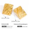 Brincos de Pérola de Aço Inoxidável Transfronteiriços Estilo Ins Luxo Acessível Joias de Alta Qualidade Banhados a Ouro 18K Brincos que Não Desbotam para Mulheres