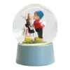 Bola de Cristal Luminosa Personalizada Bola de Copo de Nieve para el Día de San Valentín Adornos Transfronterizos Decoración del Hogar Manualidades de Resina Adornos de Escritorio