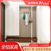 Gabinete de Zapatos de Aleación de Aluminio de Lujo Ligero Estilo Chino Nuevo para Entrada, Gabinete Divisor de Pared Personalizado para Vestíbulo, Fábrica Personalizada