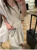 Pantalones blancos de algodón y lino de pierna ancha para mujer, nuevo estilo de verano, holgados y adelgazantes para chicas de talla grande, adecuados para cuerpo tipo pera, pantalones casuales rectos