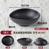 Tigela de ramen de carne estilo japonês comercial tigela grande preta tigela de sopa tigela de macarrão tigela de plástico tigela de louça imitação de porcelana hashi tigela quente picante
