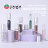 Fornecimento pontual 10ml Frasco de rolon de jade com esferas Cristais cascalho pedra semipreciosa bola frasco de perfume frasco de óleo essencial