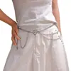 Cadena de Cintura con Colgante de Metal Elegante Transfronterizo Nueva Moda Tendencia Cadena para el Cuerpo de Chica Popular Cadena de Cinturón para Vestido