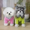 Ropa para Perros Mascotas Invierno Engrosada Ropa para Mascotas Teddy con Accesorio para Correa Nuevo Modelo 26 Abrigo de Algodón de Tres Colores Dinámico para Cuatro Patas