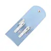 Bolsa Plegable Colorida Set de Cortauñas Recogedor de Oídos Cortauñas Lima de Uñas Set de 4 Piezas Herramientas de Manicura Set de Cortauñas