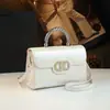 Bolso de Mano de Cuero con Patrón de Avestruz de Lujo de Gama Alta 2025 con Pedrería, Nuevo Bolso de Hombro y Cruzado de Moda