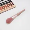 Brocha para polvo suelto, brocha para colorete de flama, brocha de maquillaje, brocha para polvo rosa, brocha para polvo suelto de flama negra, herramientas de belleza