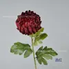 Crisântemo Artificial Multicamadas Ramo Único para Arranjo de Flores de Entrada de Hotel Decoração Suave Paisagismo para Fotos Fotografia