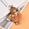 Muñeca de Piel de Zorro Llavero para Coche Colgante Linda Muñeca de Peluche Barbie Colgante de Bolso de Muñeca Regalo para Pareja