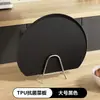 Tabla de cortar de doble cara para uso doméstico, hecha de material TPU, antibacteriana y resistente al moho, separa alimentos crudos y cocidos, resistente a altas temperaturas, fácil de limpiar