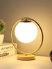 Luminária de mesa criativa simples moderna moda nórdica personalizada para estudo decoração de mesa aconchegante vidro quarto luminária de cabeceira